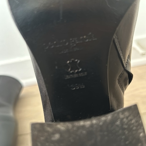 PEDRO GARCIA “Marise” black leather boot block heel calf round toe 39.5 - Picture 10 of 10